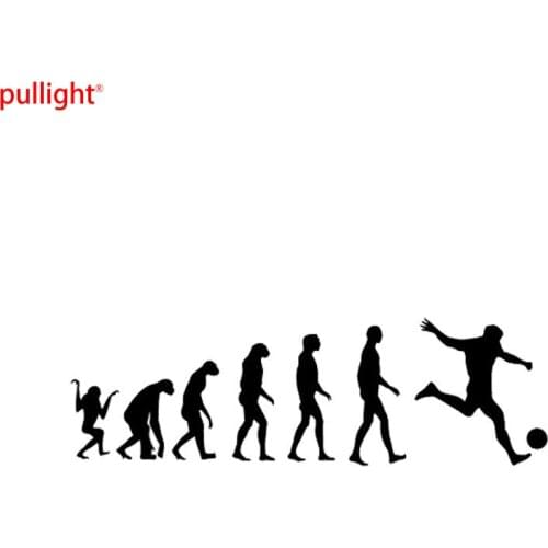 Personality Human Evolution Football Motorcycle SUVs Bumper Car Window Vinyl Car Decals