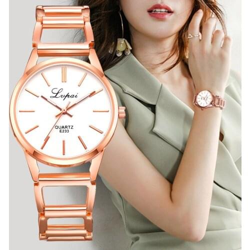 Lvpai Brand Luxury Fashion Watch Women Dress Bracelet Watch Fashion Quartz Wrist Watch For Women Classic Brand Gold Ladies Watch