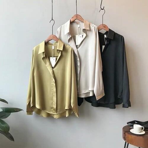 Madjtlqy Satin Blouses