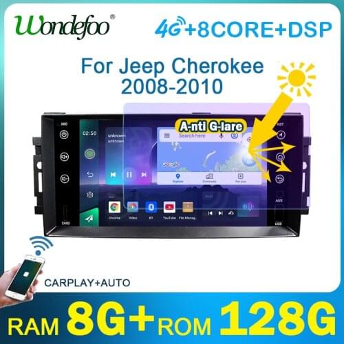 Carplay 2 din Android 10 Car radio For Jeep Compass/Commander/Grand Cherokee/Wrangler/Liberty Auto Stereo Multimedia Navigation