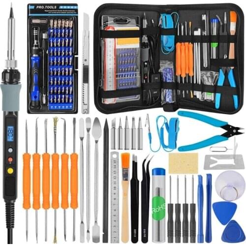 Soldering Iron Screwdriver Set Tool Soldering Iron Tweezers Wire Stripper Multi-function Screwdriver Set Welding Tools