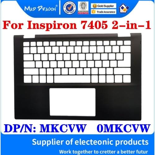 New Original MKCVW 0MKCVW For Dell Inspiron 7405 2-in-1 Laptop Palmrest Upper Cover Case Assembly Keyboard case Black
