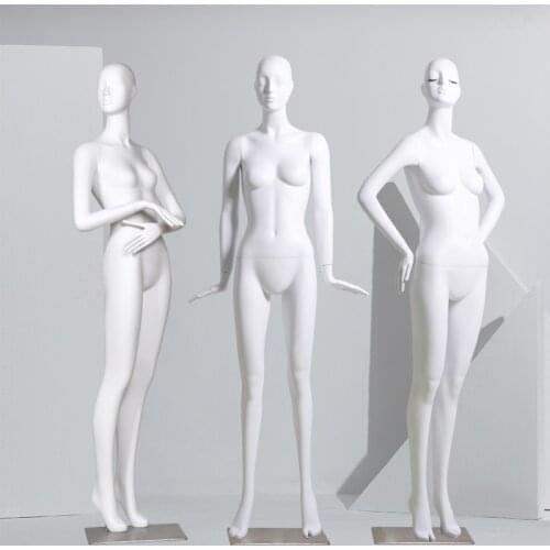 New Style White Female Mannequin Gloss White Model Customized On Sale