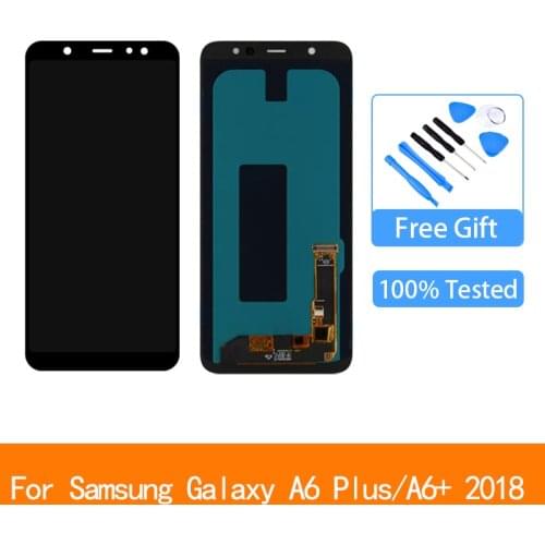 OLED For Samsung Galaxy A6 Plus 2018 LCD Touch Screen Digitizer Display Replacement Parts For SM-A605FN A605F A605 LCD Display