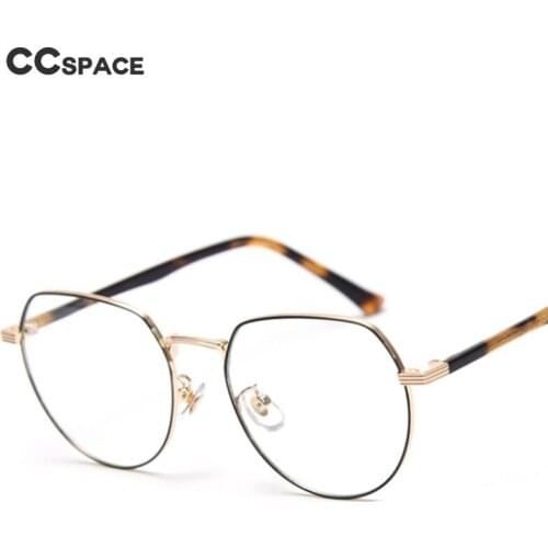 49808 Irregular Metal Plate Core Glasses Frame Anti-Blue Light Male and Female Optical Fashion Computer Eyeglasses