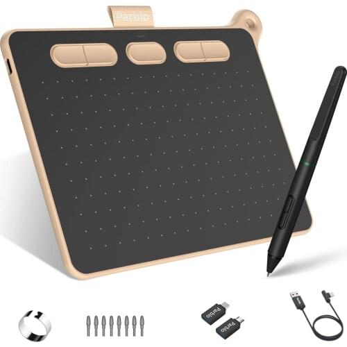 Parblo Ninos S Signature Art Design Professional Graphics Drawing Tablet 8192 Pen Pressure 5080LPI Support Android Phone