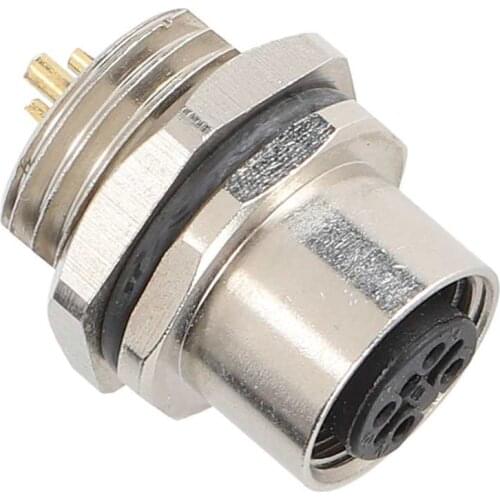 Micro usb connector connector M12‑B‑S5 Panel Mounted Socket M12 IP67 Waterproof Connector 5pin Plug Adapter led strip