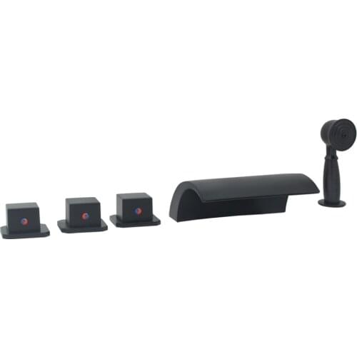 Bathtub Mixer Faucet Shower Head Jacuzzi Accessories Black Bathroom Water Tap Waterfall Flodable Baby Folding Switch Spout Hot