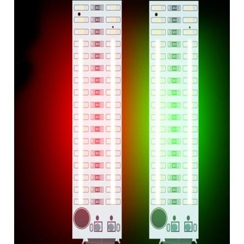 2X17 LED USB Mini Voice Control Audio USB Music Spectrum Light Flash Volume Level Indicator LED for MP3 Amplifier
