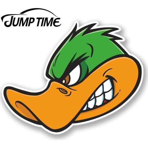 Jump Time for Angry Duck Vinyl Sticker Decal Helmet Laptop Car Motorbike Bird Decal Window Tank Waterproof Car Decoration