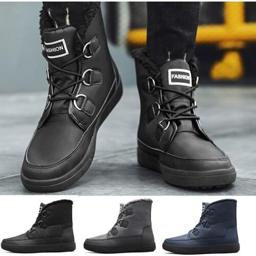 Womens Boots Snow Boots Women Womens High Boots Shoes High Tops Outdoor Cotton Shoes Lace-up Female Plush Sweethearts Outfit A