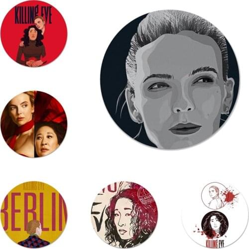 Killing Eve Icons Pins Badge Decoration Brooches Metal Badges For Clothes Backpack Decoration