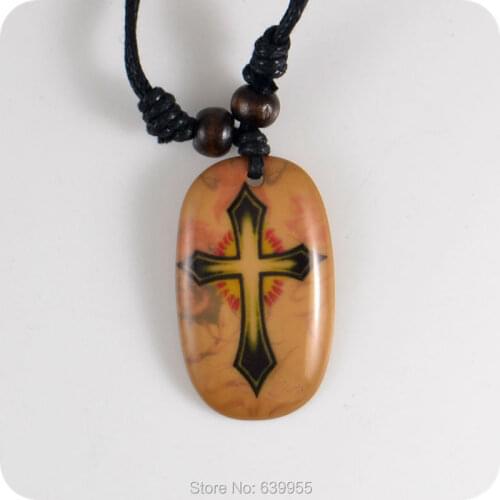 03 Cross resin Pendant Necklace Amulet Lucky Gift Tribal Fashion Jewelry