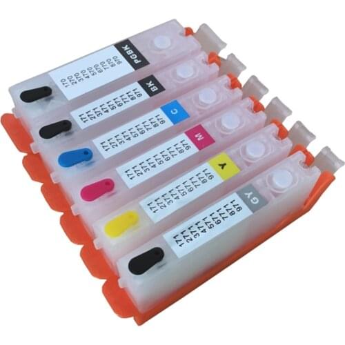 5/6 Colors Refillable Ink Cartridge PGI-570 CLI-571 for Canon PIXMA MG5750 MG5751 MG5752 With ARC Chips MG6852 TS6050 TS5050