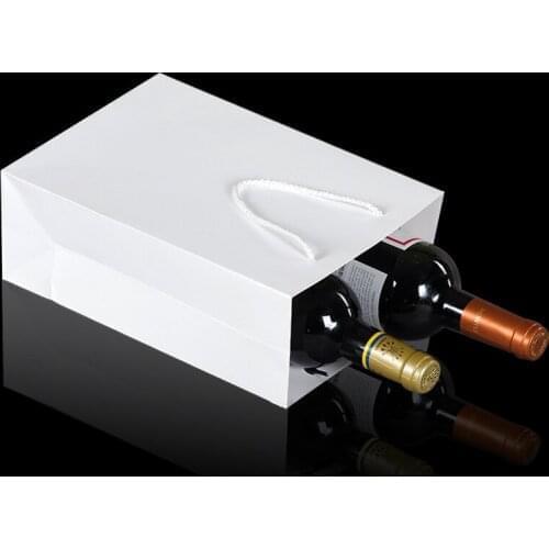 5Pcs Gift Bag with Handles White Craft Package Paper Gift Box Jewelry Birthday Decoration Event Party Supply Packing Bags