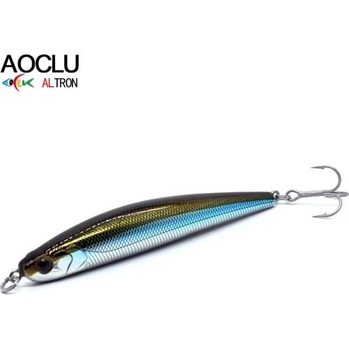 AOCLU wobblers Super Quality 6 Colors 9cm 28.3g Hard Bait Minnow Crank Fishing lures Bass Fresh Salt water 6# VMC hooks