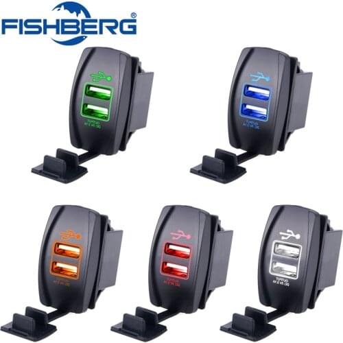 Dual USB Car Charger Universal Car Charger Waterproof 2Port For iPhone Samsung 3.1A Mini Auto Charger Adapter 12-24V Car Styling