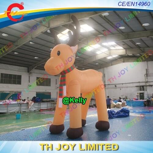 4m/6m/8m giant inflatable christmas deer cartoon for outdoor, giant inflatable deer cartoons for sale