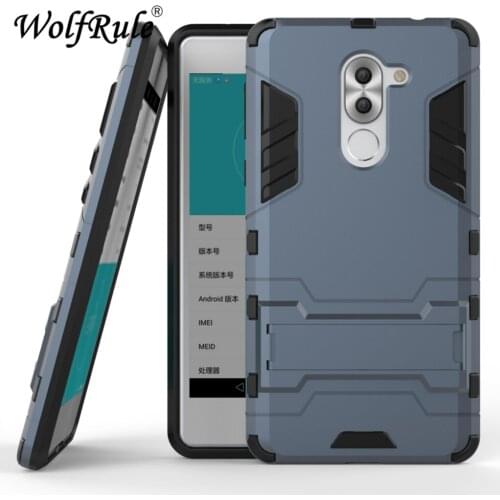 For Cover Huawei Honor 6X Case Huawei GR5 2017/Mate 9 Lite Silicone Rubber Robot Armor Hard Back Phone Cover Case On Honor 6X