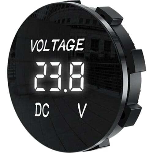DC 5V-48V LED Display Digital Voltmeter Wateproof Voltage Meter For Car Motorcycle Boat Truck Detector Tester Monitor Panel