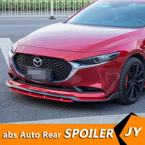 For Mazda3 Axela Body kit spoiler 2020-2021 For Mazda3 Axela 4DS Rear lip rear spoiler front Bumper Diffuser Bumpers Protector