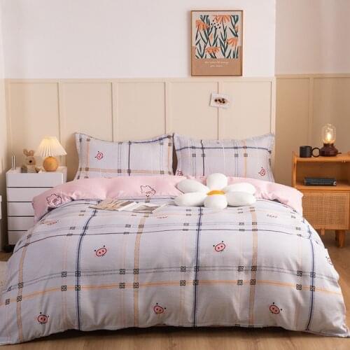 4-Piece Bedding Set Printed Bed Linen Sets Euro Comforter Cover Pillowcase Sheet 220x240 160x200 135x200 210x210 Queen King size