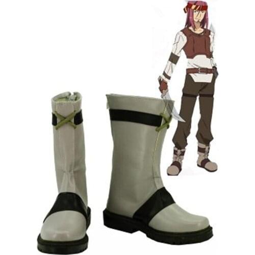 Sword Art Online Short Cosplay Shoes Boots For Adult Mens Halloween Party Cosplay Boots Custom Made