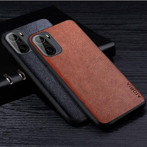 Leather Case For Xiaomi Poco F3 Redmi K40 Pro Plus High Grade Texture Retro Litchi Pattern Back Cover for poco f3 phone case