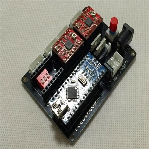 DIY laser machine laser engraving machine 2-axis stepper motor drive control circuit board TTL free shipping
