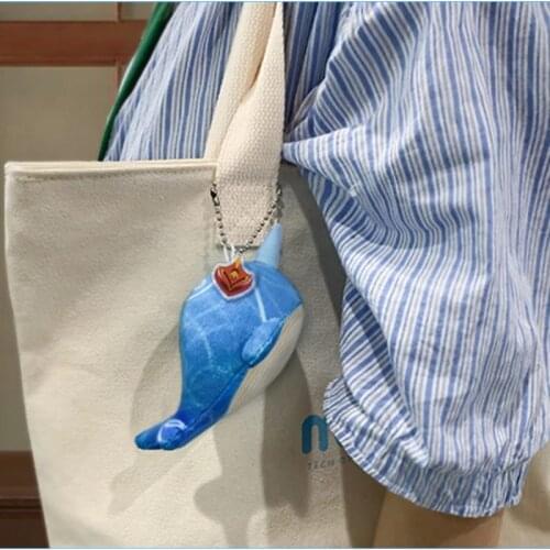 Sky-Swallow Whale Game Genshin Impact Cosplay Decoration Anime Project Plush Pendant Acrylic Chain Keychain Doll Toy Gift New