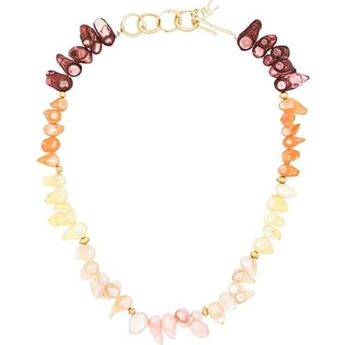 Bohemia natural pearl necklace gradient with 2020 new womens necklace fashion jewelry factory wholesale spring glamour short ne