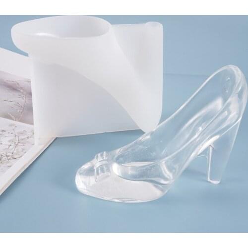 Diy Crystal High Heels Mold Princess Shoe Epoxy Mold Jewelry Accessories Silicone Decoration Resin Mold