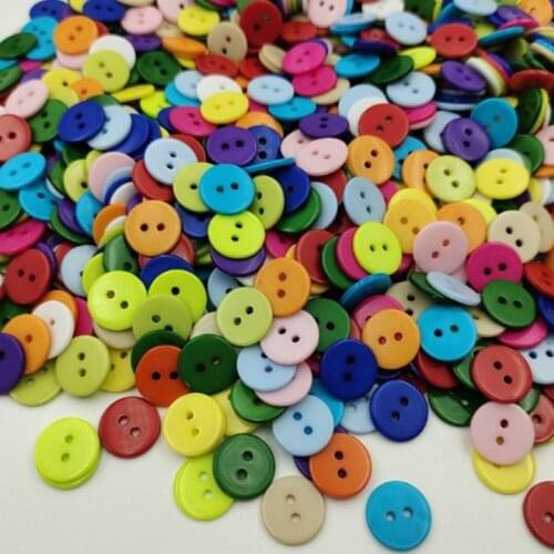 100Pcs 2 Hole Resin Button Sewing DIY Scrapbooking Buttons for Clothing Apparel Crafts Decoration Buttons Decorative for Crafts
