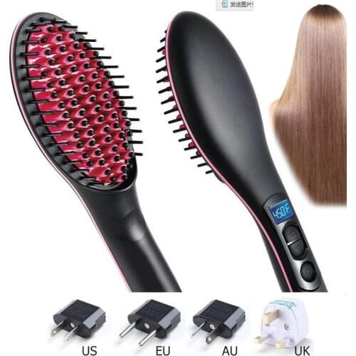 Brush blow dryer Multifunction dry Professional Hair Straightener Comb Styling Tools Hair Dryer Brush 110v-240v SU409