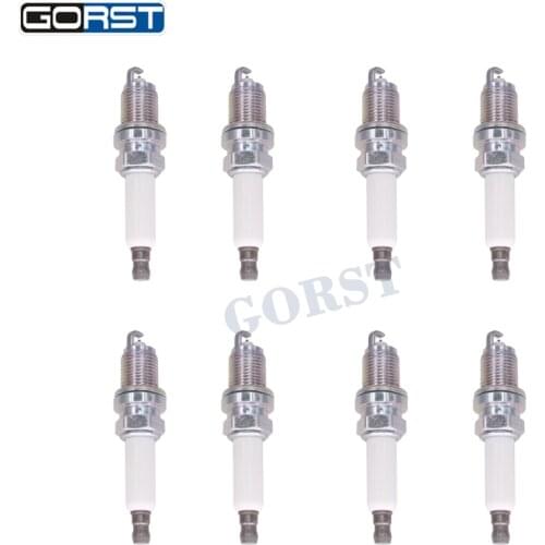 8Pcs Spark Plug 12122158252 For Bmw 318i 550i 650i 750i 750Li E46 E53 E60 E70 E85 E88 E91 E92 E93 X1 X3 X5 12120032134 IZFR6H11