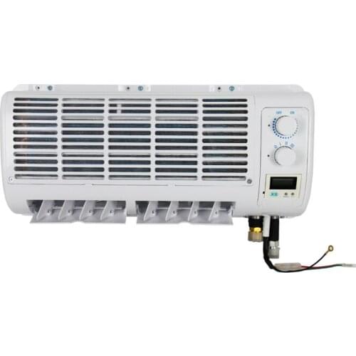 Universal 12V/24V Wall-mounted A/C Air Conditioning Evaporator Assembly Unit for Car Truck Van Excavator Tractor Air Conditioner