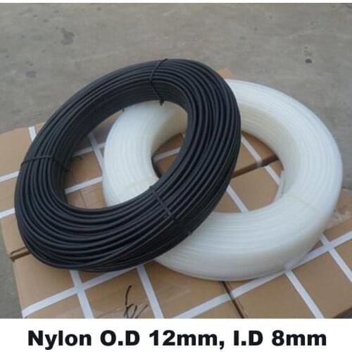 O.D 12mm I.D 8mm PA12*8 100m High-pressure temperature corrosion-resistant Nylon tube air compressor Polyamide pneumatic pipe