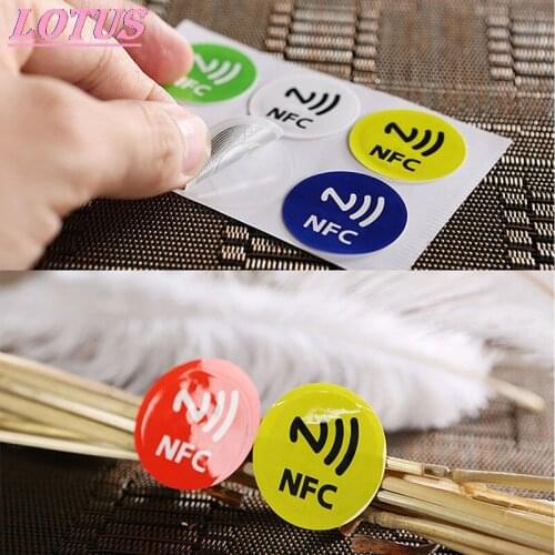 Waterdichte Pet Materiaal Sticker Nfc Smart Adhesive Ntag213 Tag Geschikt Voor Alle Mobiele Telefoons 1Pc New