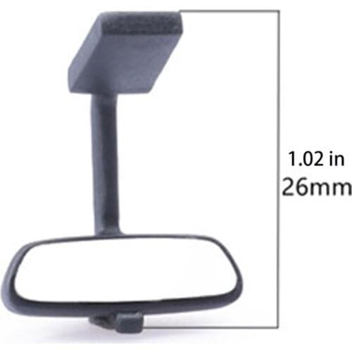 1/10 4WD RC Simulated Black Rearview Mirror Toy Accessories Spare Part Car Exterior Realistic Upgrade Car Mirror 69HE