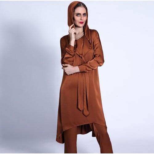 2 Pieces Muslim Suits Abaya Hijab Muslim Dress Women Kaftan Islamic Clothing Grote Maten Dames Kleding Ensemble Femme Musulmane