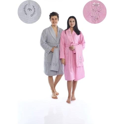 4 Pcs 100% Cotton Robe Set S/M/L/XL Unisex Bath Towel Turkey Qualıty Thick warm sleep War Autumn Winter Nightgown