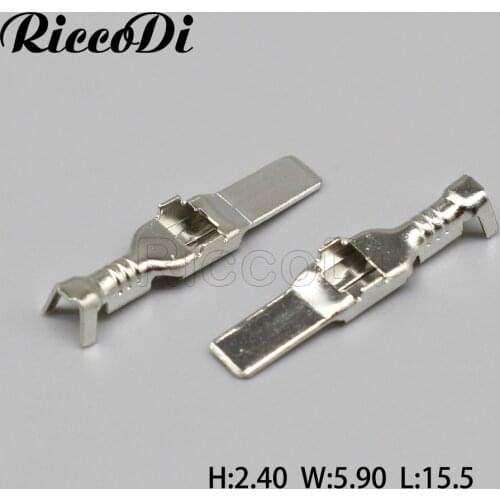 50-500Pcs 4.8mm Seires DJ614-4.8X0.8B Splices Wire Terminal Crimp Terminal Electrical Auto Connectors Female Terminal