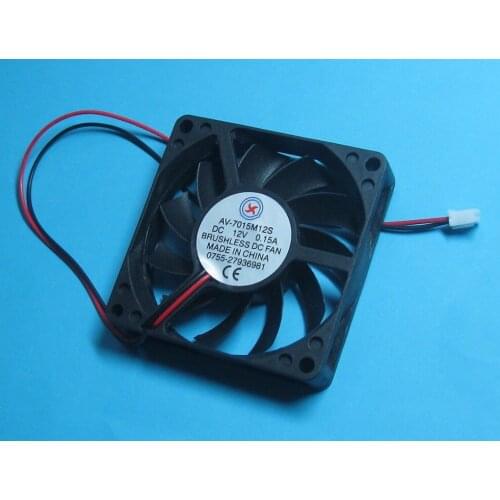 8 Pcs Brushless DC Cooling Fan 12V 7015S 11 Blades 70x70x15mm 2pin Sleeve-bearing