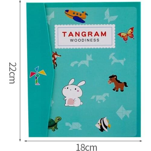 96 Puzzles Magnetic Tangram Kids Toys Montessori Educational Magic Book Suit