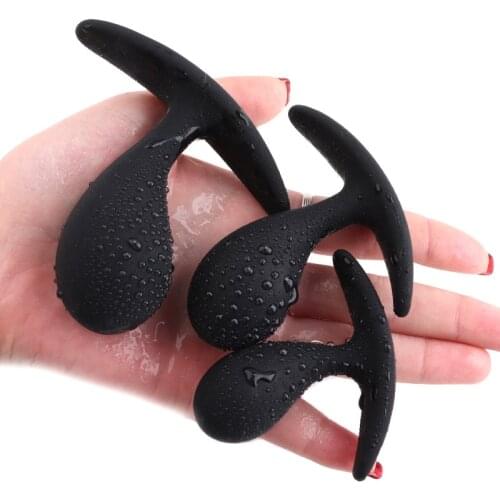 Silicone Butt Plugs Unisex Adult Toys Male And Female Anal Trainer Couples Three Models