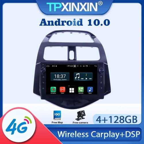 Android 10.0 Car Radio For Chevrolet Spark 2010 2011 - 2014 Multimedia Video Audio Recorder DVD Player Navigation GPS Auto 2 din