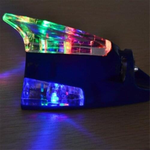 Car Antenna Light Wind Powered Car Shark Fin Roof 7 Color LED Antenna Light Warning Flash Tail Light For All Car Exterior Lamp