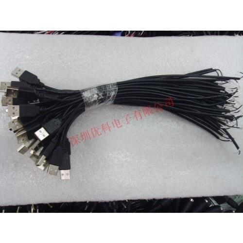 Free shipping For Wholesale of high quality USB data line of single male head four core two core copper USB2.0 charging