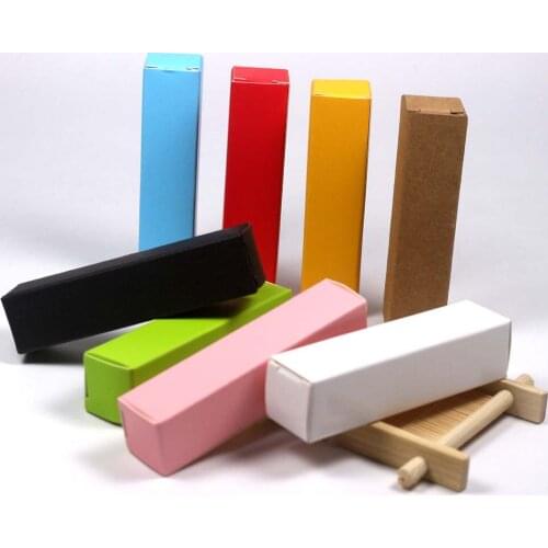 Lip Balm Paper Boxs 20.5*20.5*86.5mm Multicolor Packing for Cosmetics Container Customizable Labels