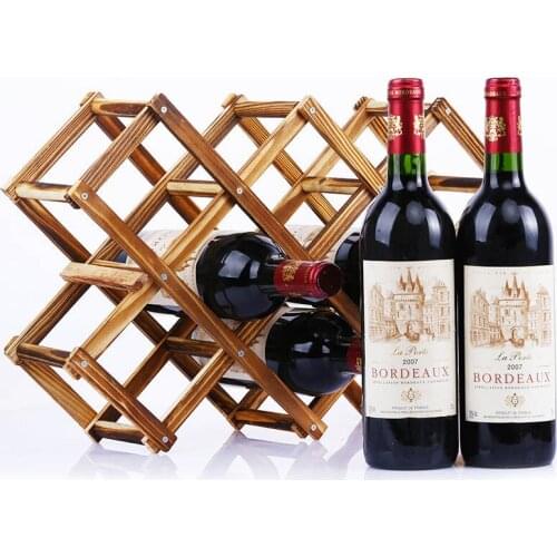 Wooden Red Wine Racks Home Retro Practical Collapsible Living Room Cabinet Wine Bottles Display Bar Decoration Storage Holders